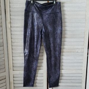 Shiny Snake Print Leggings